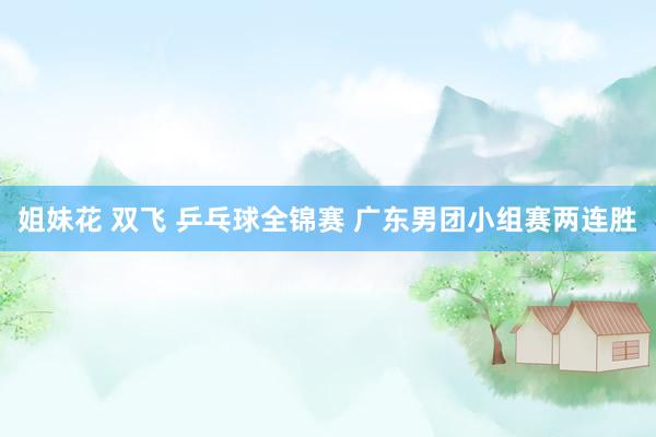 姐妹花 双飞 乒乓球全锦赛 广东男团小组赛两连胜
