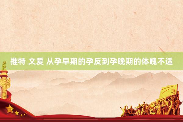 推特 文爱 从孕早期的孕反到孕晚期的体魄不适